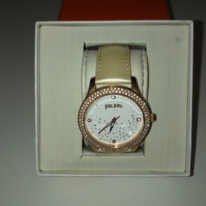 Folli Follie Stardust leather strap watch
